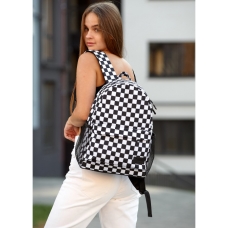 Жіночий рюкзак Sambag Brix PJT з принтом "Сhess"
