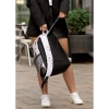 Жіночий рюкзак Sambag Brix PJT з квітковим білим принтом (11711705)