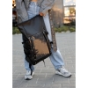 Жіночий рюкзак Sambag RollTop Hacking чорний (24460001)