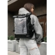 Жіночий рюкзак Sambag RollTop Hacking чорний принт "Zebra" (24460121)