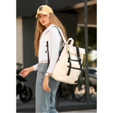 Рюкзак ролл Sambag унісекс RollTop LTT білий