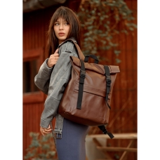 Рюкзак ролл Sambag унісекс RollTop Milton lh шоколадний