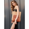 Жіноча сумка Sambag Shopper бежева з клапаном (93251026)