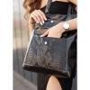 Жіноча сумка Sambag Shopper принт крокодила (93251070)