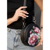 Жіноча кругла сумка Sambag Bale MZN Принт "Flower" (52200714)
