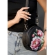 Жіноча кругла сумка Sambag Bale MZN Принт "Flower" (52200714)