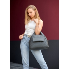 Жіноча спортивна сумка Sambag Vogue BKS графітова