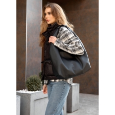 Жіноча сумка Sambag HOBO L бо чорна