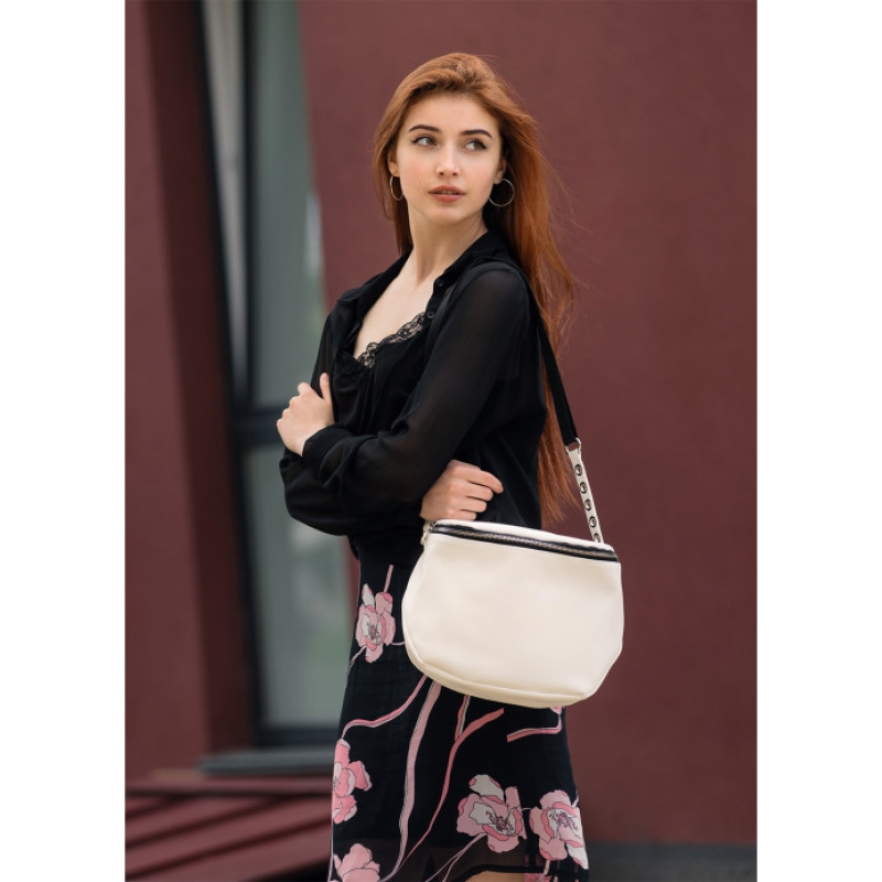 Жіноча сумка Sambag Milano SZS біла (95103008)
