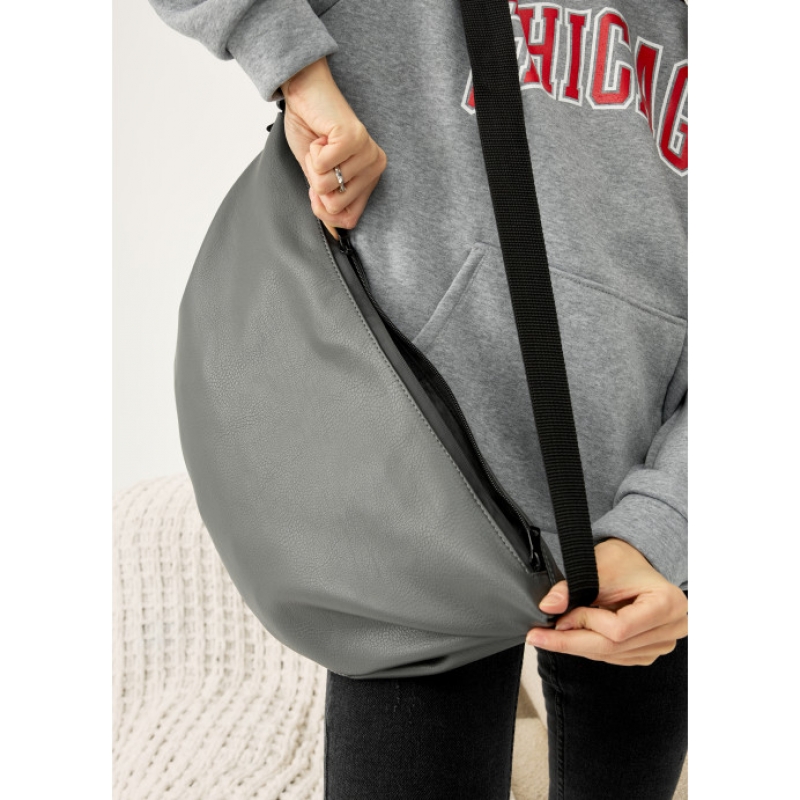 Жіноча сумка Sambag HOBO Dolly графітова (53400009)