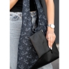 Жіноча сумка Sambag HOBO M чорна принтована (53200702)