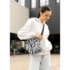 Жіноча сумка через плече мессенджер Sambag SKN чорний принт "Zebra" (70230146)