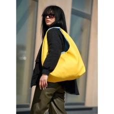 Жіноча сумка Sambag HOBO L жовто-блакитна