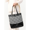 Сумка Sambag Shoper NOVA чорна з принтом "StriQ" (93140201)