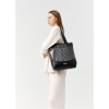Сумка Sambag Shoper NOVA чорна з принтом "Dots" (93140301)