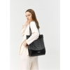 Сумка Sambag Shoper NOVA чорна з принтом "Dots" (93140301)