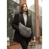 Жіноча сумка Sambag HOBO Dolly тканева сіра (53400068)