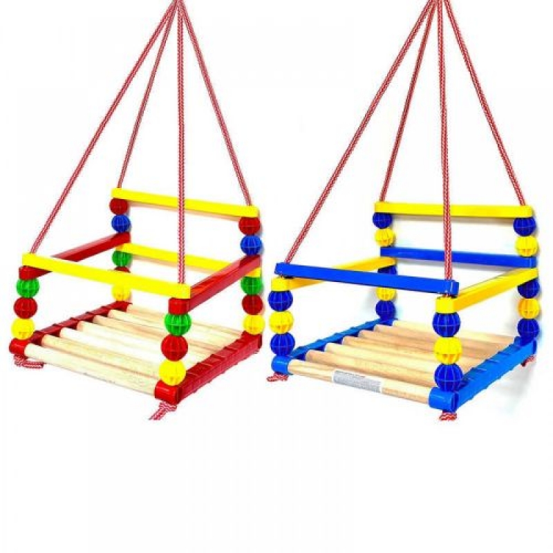 Дитяча гойдалка "Swing", дерево + пластик (7002) (склад -T-)