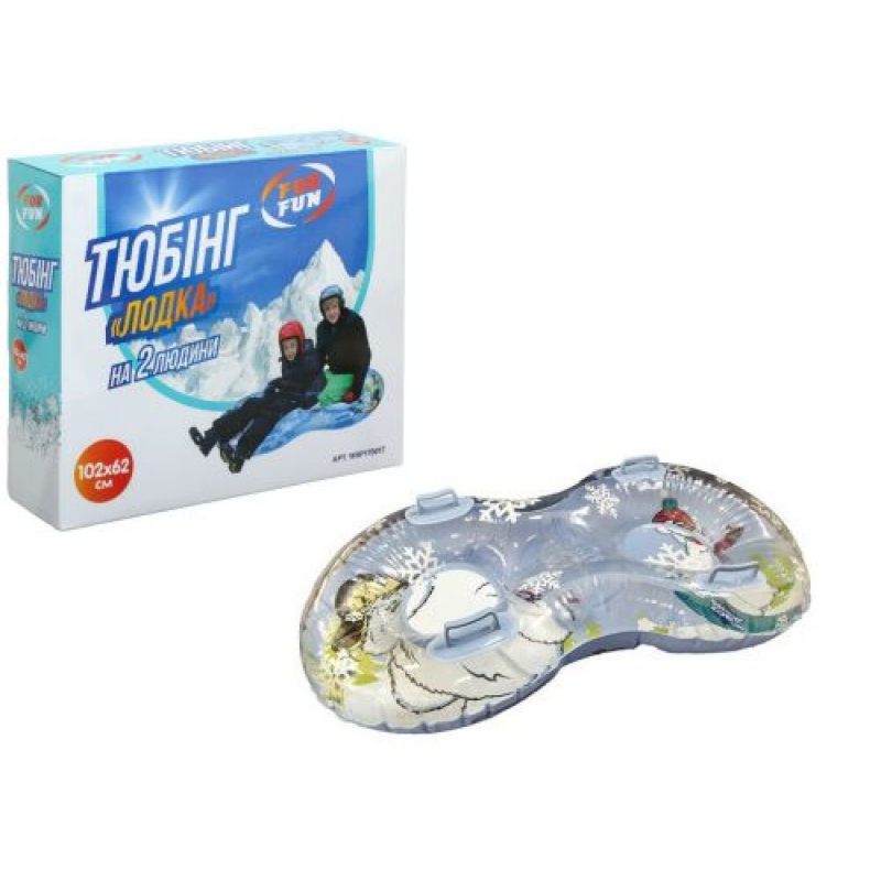 Тюбінг "Човен", на двох, 102 х 62 см (WSP170017) (склад -T-)