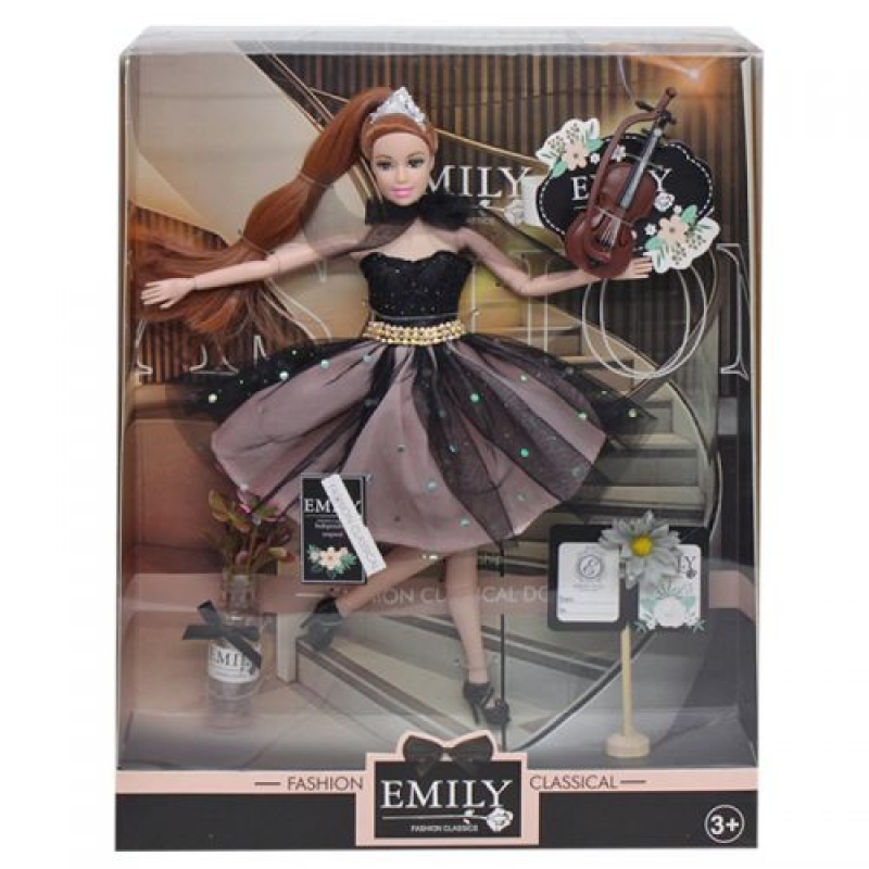 Лялька "Emily" зі скрипкою (QJ101C) (склад -T-)