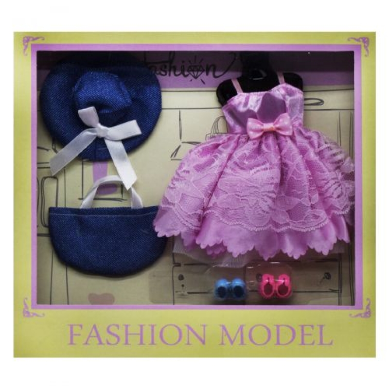 Наряд для ляльки "Fashion", рожевий (8810A) (склад -T-)