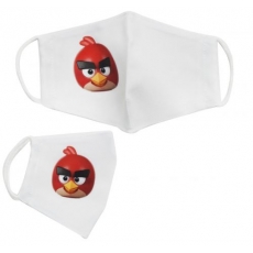 Багаторазова 4-х шарова захисна маска "Angry birds Ред" розмір 3, 7-14 років (mask2NEW)