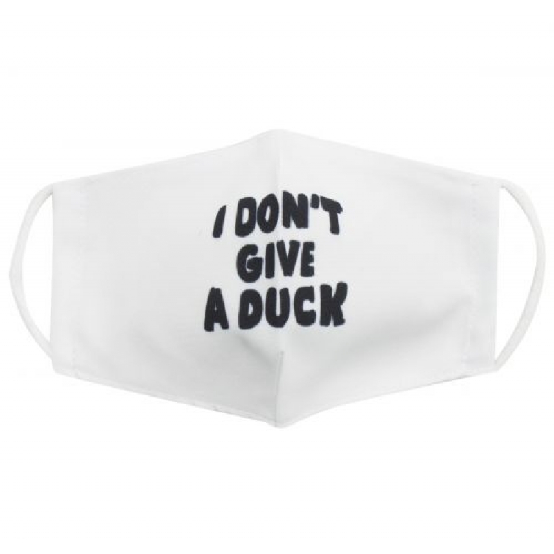 Багаторазова 4-х шарова захисна маска "I dont give a duck" розмір 3, 7-14 років (mask2NEW) (склад -T-)