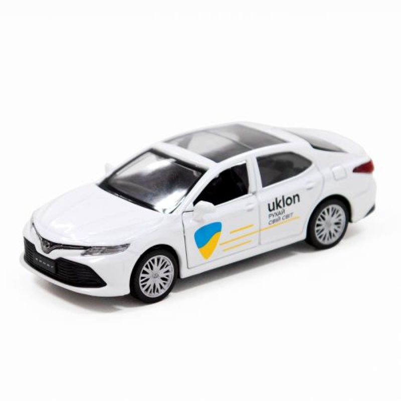 Машинка металева "Toyota Camry Uklon" (білий) (250291) (склад -T-)