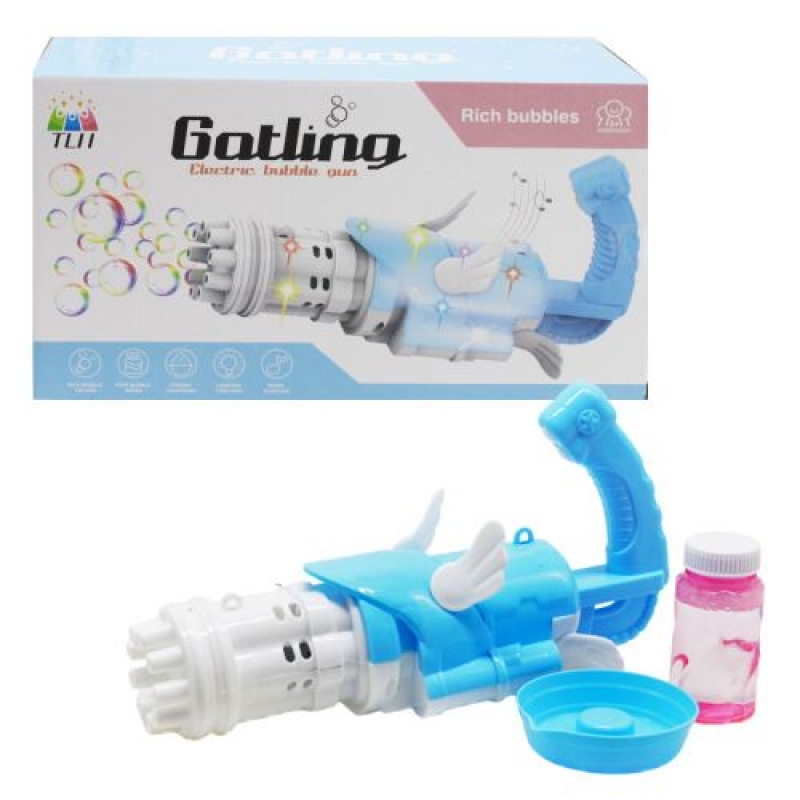 Установка з мильними бульбашками "Gatling", блакитна (888) (склад -T-)