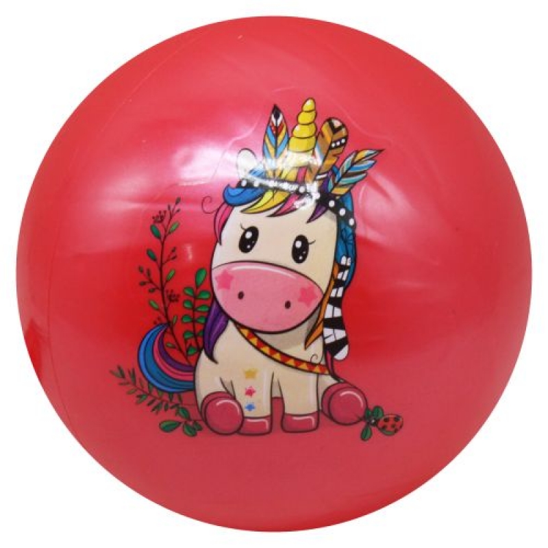 Мʼяч гумовий червоний 23 см (BT-PB-0172) (склад -T-)