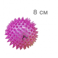 М'ячик із шипами, фіолетовий, 8 см (K46)