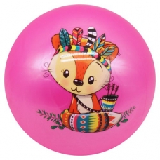 Мʼяч гумовий рожевий 23 см (BT-PB-0172)