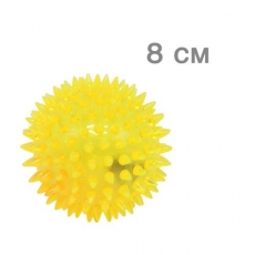 М'ячик із шипами, жовтий, 8 см (K46)