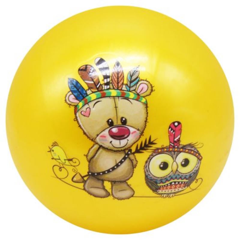 Мʼяч гумовий жовтий 23 см (BT-PB-0172) (склад -T-)