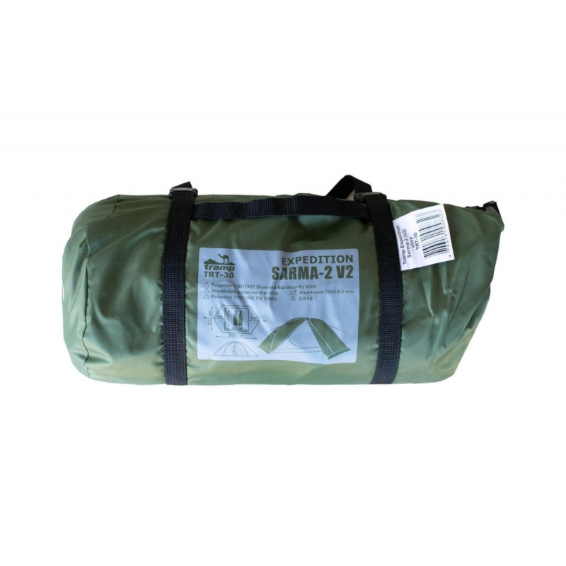 Палатка двухместная Tramp Sarma 2 V2 TRT-030-green 209х113х115 см (Склад -Y-)