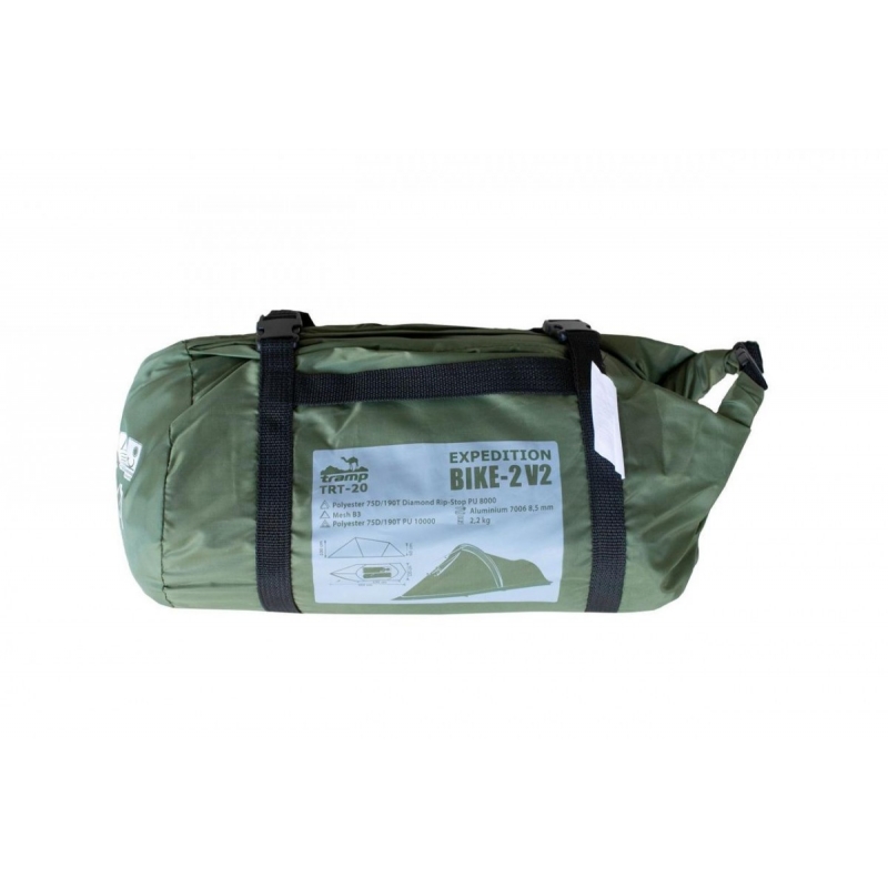 Палатка двухместная Tramp Bike 2 TRT-020-green 120х350 см (Склад -Y-)