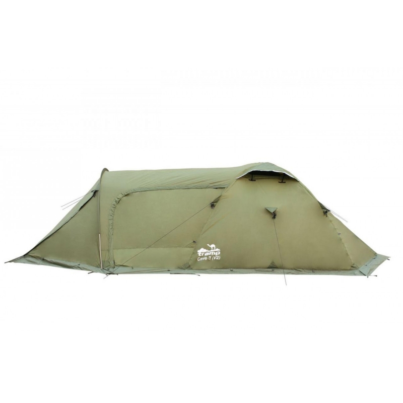 Палатка трехместная Tramp Cave 3 TRT-021-green 490х220х130 см (Склад -Y-)