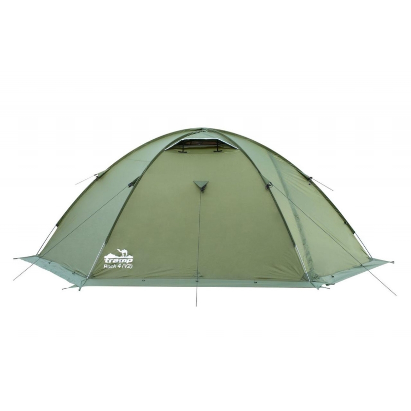Палатка четырехместная Tramp Rock 4 V2 TRT-029-green 400х220x140 см (Склад -Y-)
