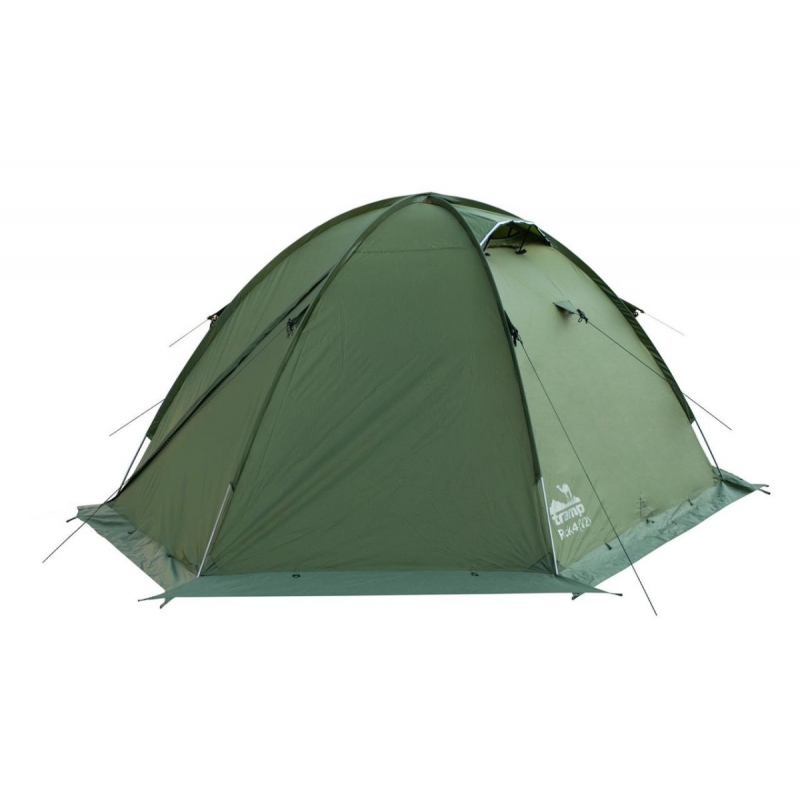 Палатка четырехместная Tramp Rock 4 V2 TRT-029-green 400х220x140 см (Склад -Y-)