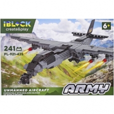Конструктор IBLOCK ARMY 241дет.инструкція на укр мові, наліпкии (PL-921-435)