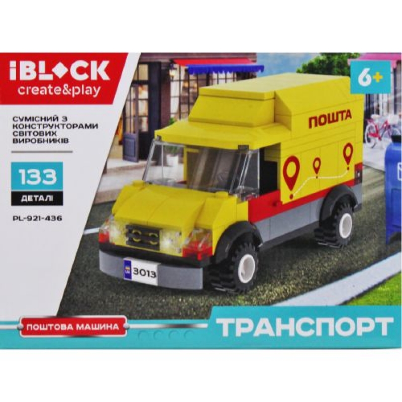 Конструктор IBLOCK Поштова машина (PL-921-436) (склад -T-)