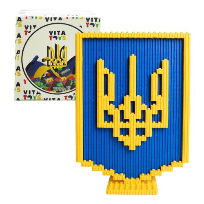 Конструктор "Pixel Heroes: Герб України", 404 дет. (VTK 0064) (склад -T-)