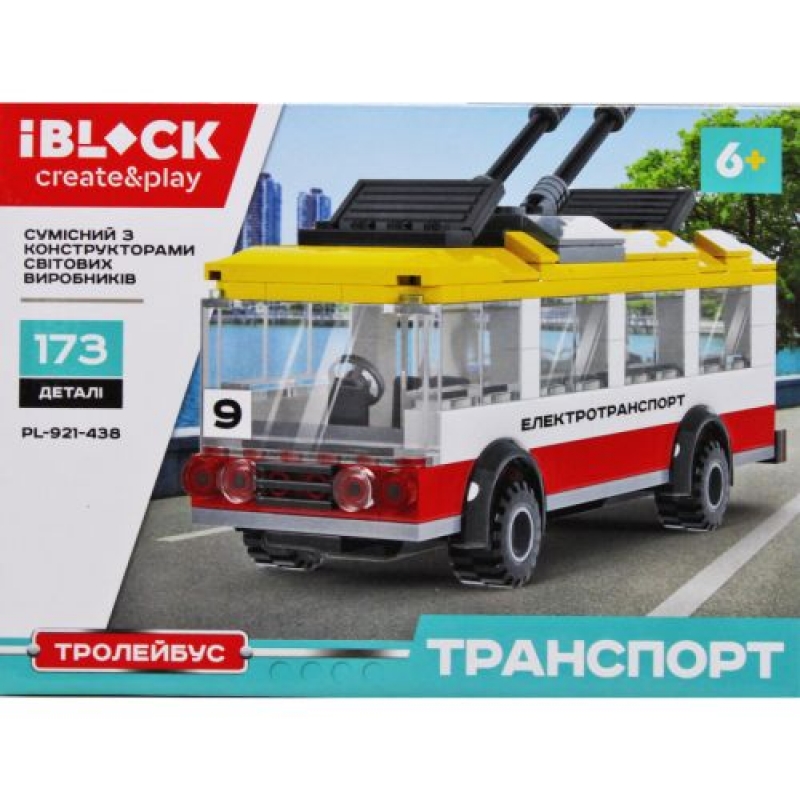 Конструктор IBLOCK Тролейбус (PL-921-438) (склад -T-)