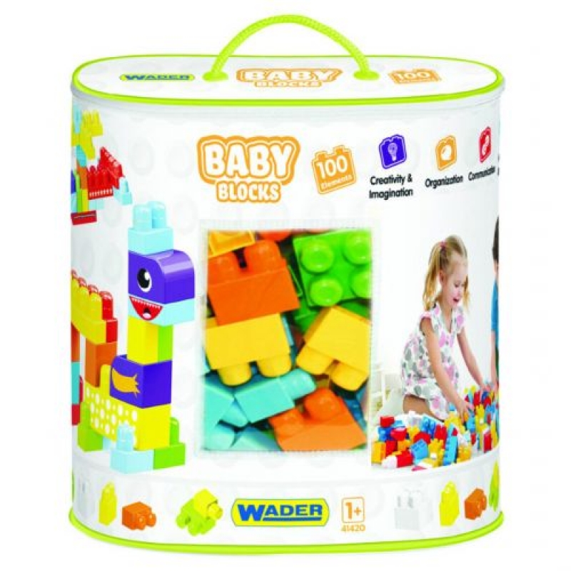 Baby Blocks Мої перші кубики 100 деталей в сумці (41420) (склад -T-)