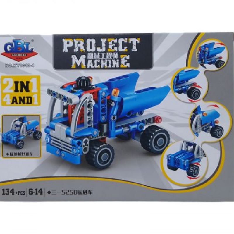 Конструктор "Project Machine 2 в 1", 134 деталей (KY1010-4) (склад -T-)
