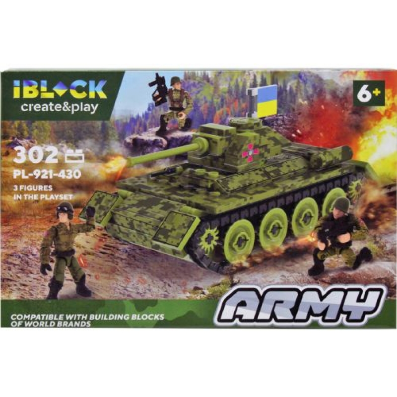 Конструктор "IBLOCK: Танк", 302 елемента (PL-921-430) (склад -T-)
