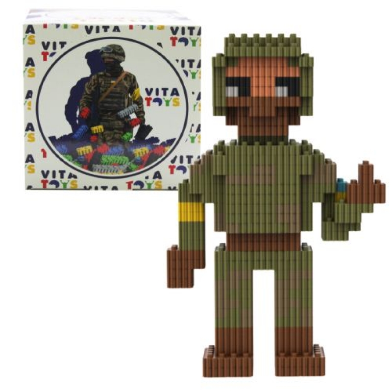 Конструктор "Pixel Heroes: Український захисник", 374 дет. (VTK 0047) (склад -T-)