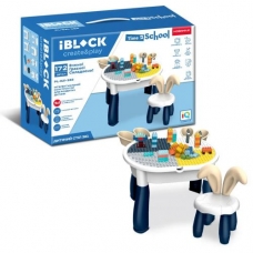 Конструктор IBLOCK172дет., Ігровий стіл + стілець у вигляді кролика (PL-921-285)