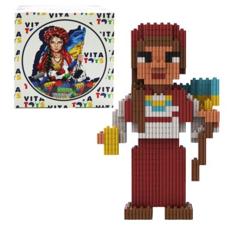 Конструктор "Pixel Heroes: Захисниця", 410 дет. (VTK 0048) (склад -T-)