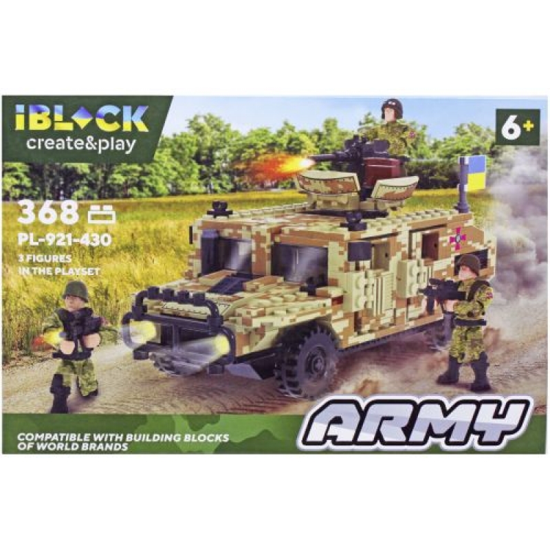 Конструктор "IBLOCK: Hummer", 368 елементів (PL-921-430) (склад -T-)